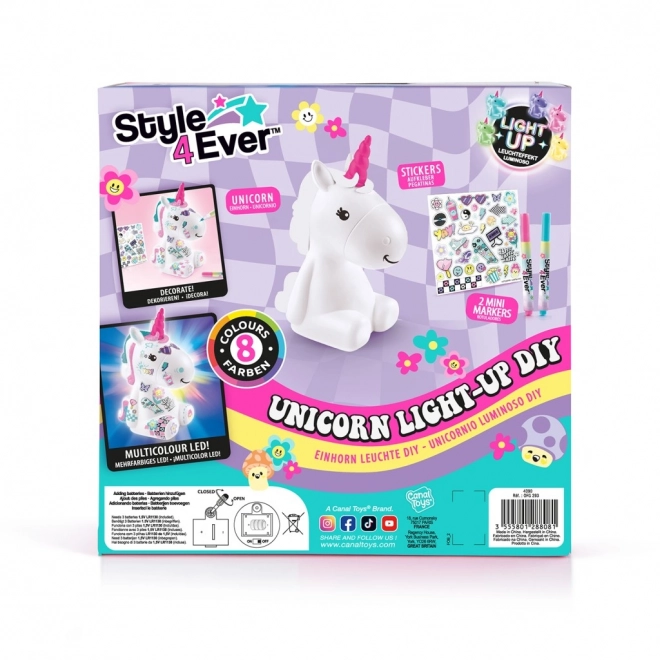 Unicorn strălucitor Style4Ever pentru crearea propriului design