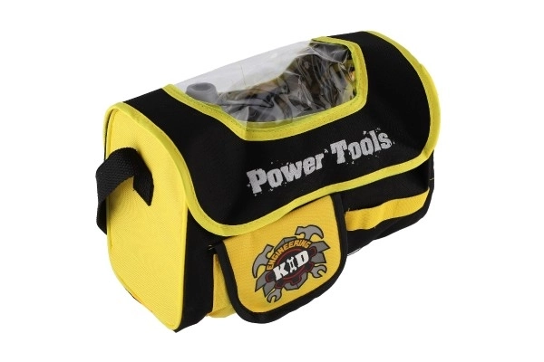 Set de scule pentru copii cu bormașină cu acumulator și geantă