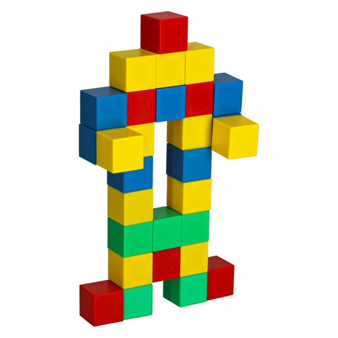 Blocuri de construcție magnetice - set cubic 64 pcs