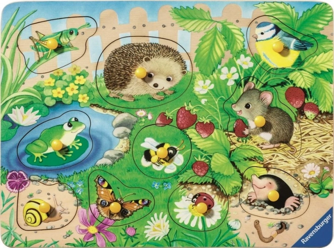 Puzzle din lemn cu animale