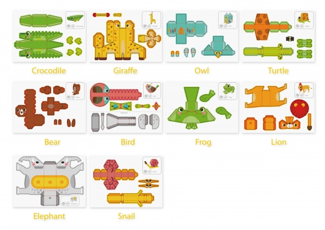 Set creativ origami 3D animale Woopie Art&Fun