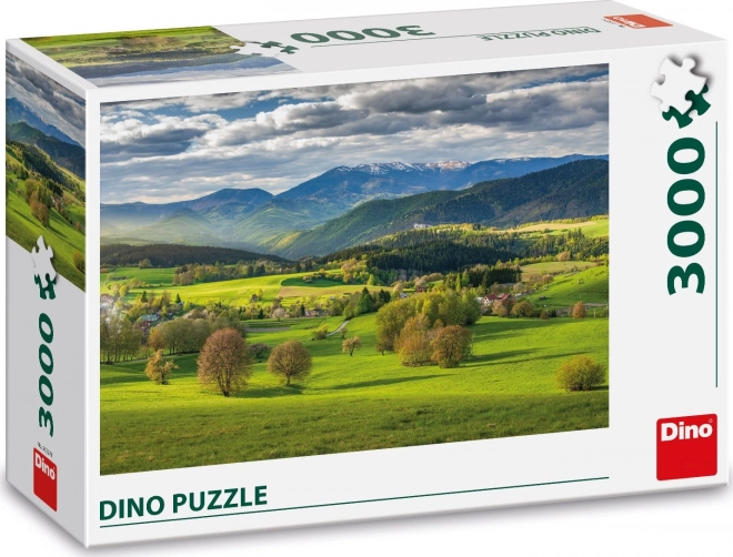 Puzzle Primăvară deasupra Povrazníkem 3000 piese