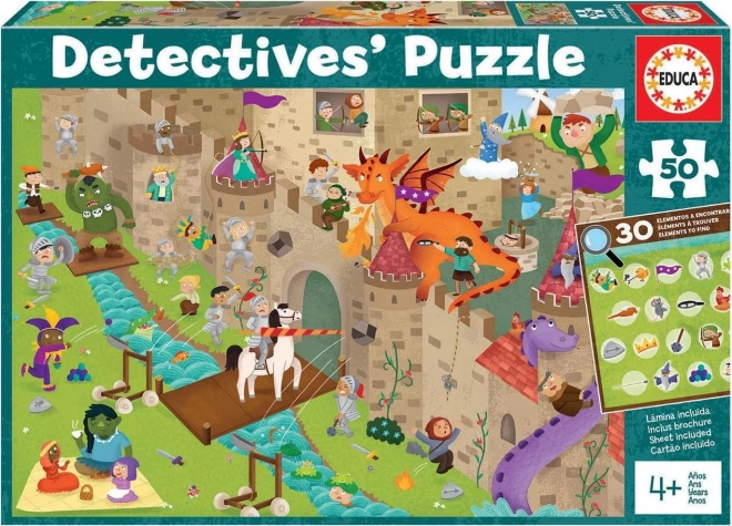 Puzzle detectiv Castel 50 piese