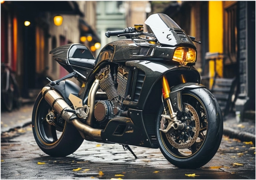 Motiv realist pentru fanii motocicletelor