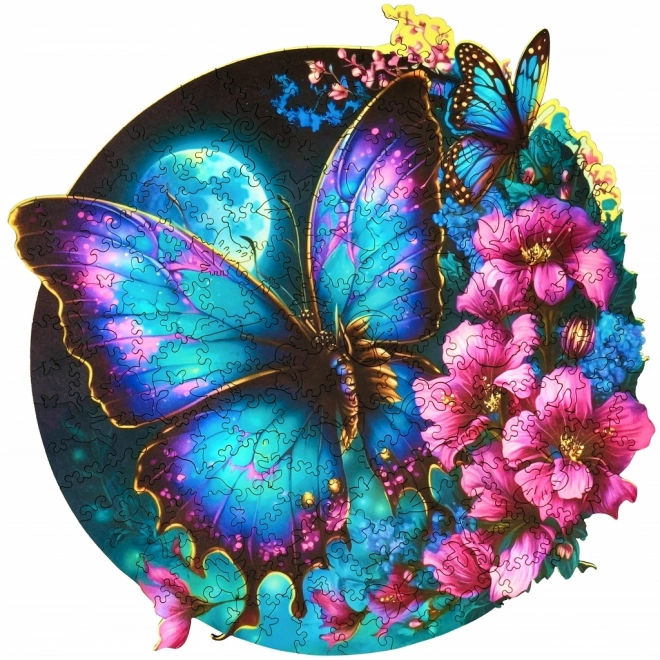 Puzzle din lemn fluture 200 piese