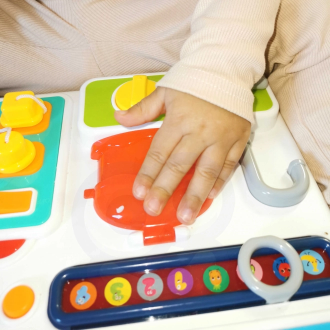 Tablă de activități Montessori cu efecte sonore și luminoase Woopie