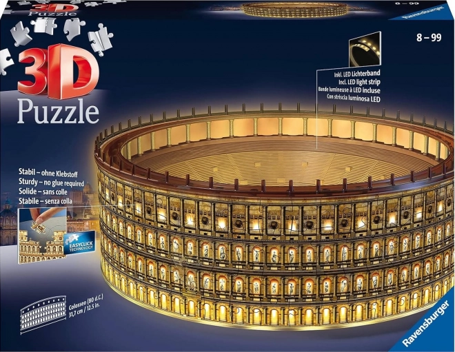 Puzzle 3D Nocturn Colosseum Roma