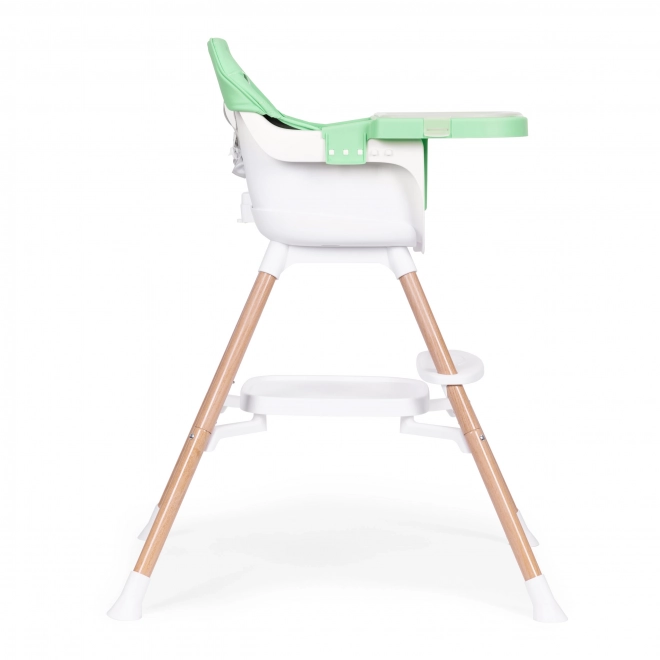 Scaun de masă pentru copii 2-în-1, verde, Ecotoys