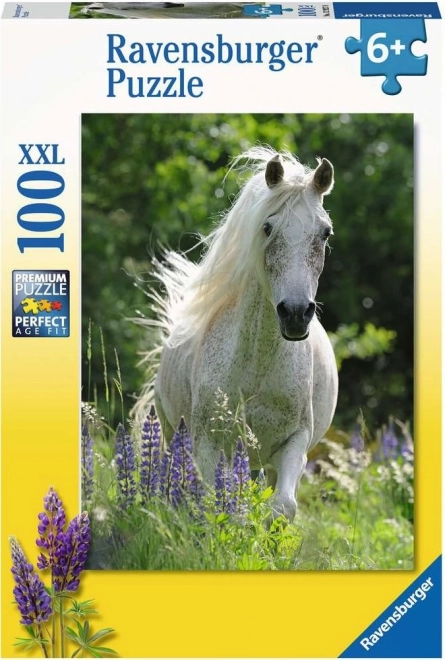Puzzle Cal Alb XXL 100 Piese