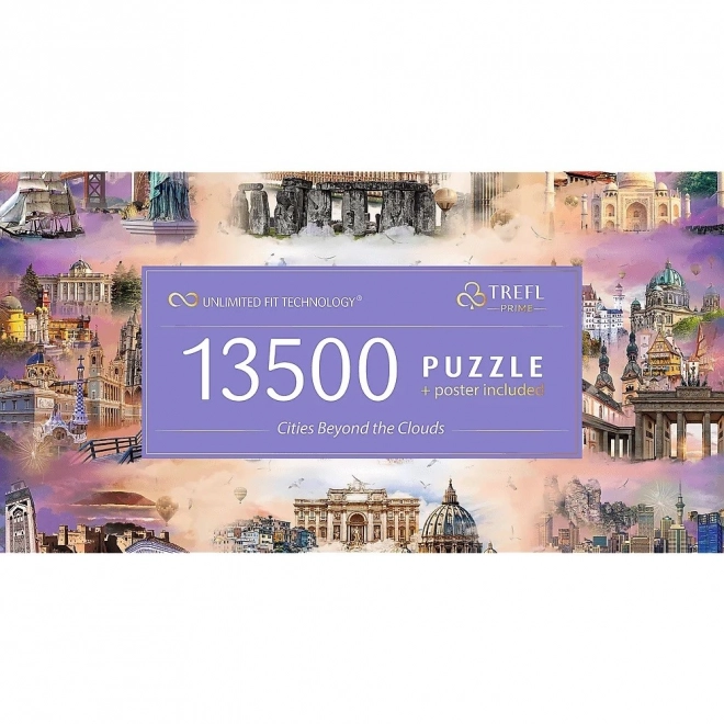 Puzzle TREFL Orașe printre nori - 13500 piese