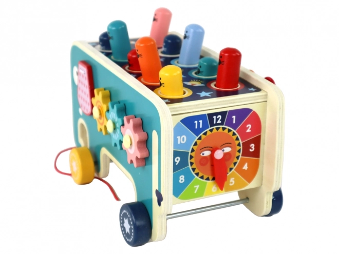 Jucărie din lemn Whac-a-Mole cu xilofon