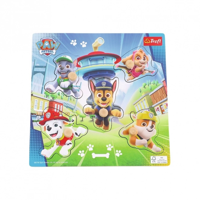 Puzzle din lemn PAW Patrol pentru copii