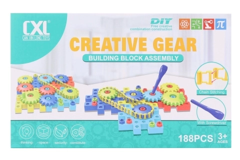 Set de construcție cu șuruburi