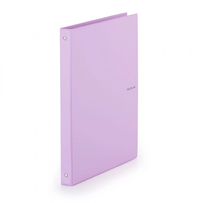 mapă cu inele A4 din PVC pastel violet