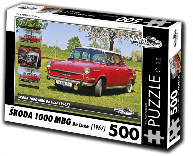 Piesă retro autoturism Škoda 1000 MBG De Luxe 1967