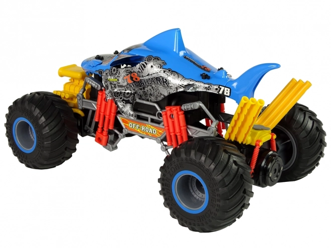 Mașină Off-Road Rechin Telecomandată Albastră 1:10