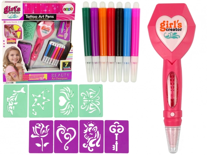 Set tatuaje dublu electronic cu șabloane