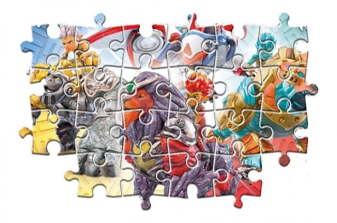 puzzle maxi 60 piese CLEMENTONI Gormiti luptătorii celor patru elemente