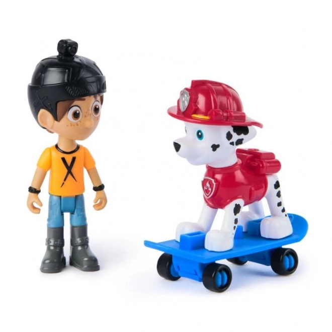 set figurine marshall și danny x din patrula cățelușilor