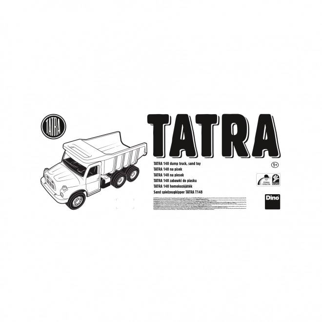 Excavator Tatra pentru copii cu cabină 72 cm galben-portocaliu