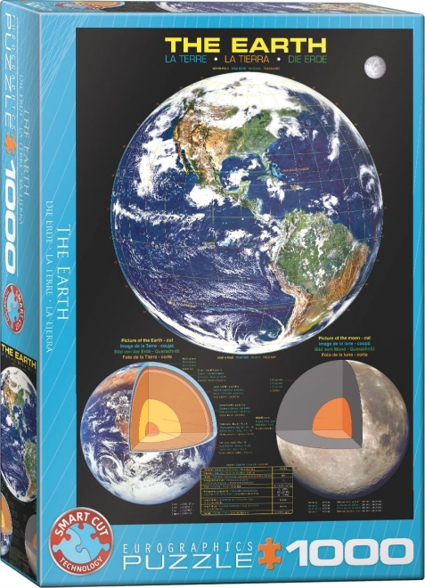 Puzzle 1000 piese EUROGRAPHICS cu hartă