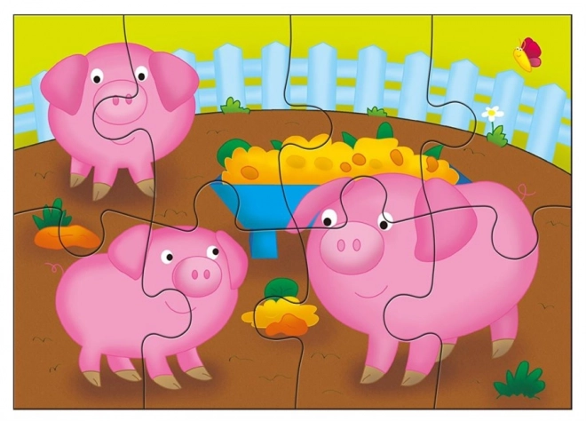Puzzle Animale De Companie 4 în 1 GALT