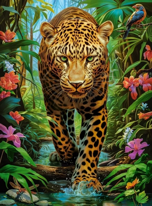 Puzzle Leopard în sălbăticie 2000 de piese