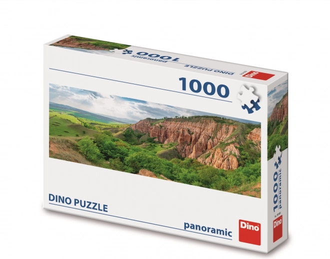 Puzzle panoramic Dino Culoarea roșie 1000 piese