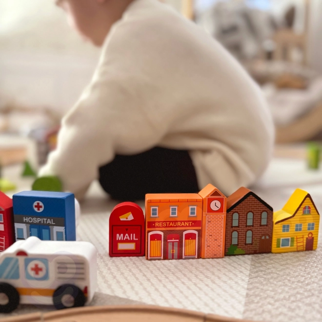 Set de construcții și figurine oraș Tooky Toy