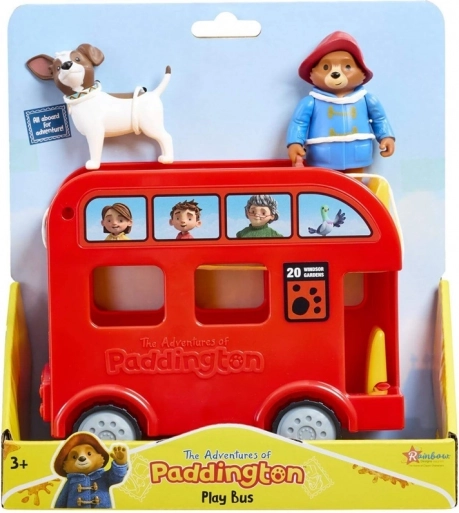 Set de joacă Paddington cu autobuz roșu