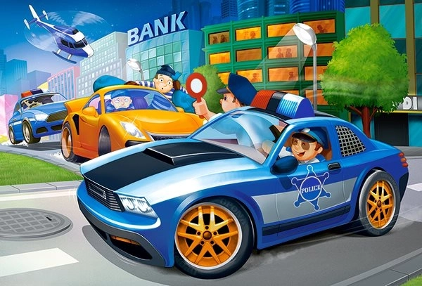 Puzzle Intervenție Poliție MAXI 40 piese
