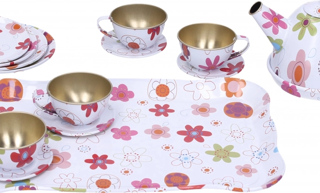 Set de ceai metalic pentru copii