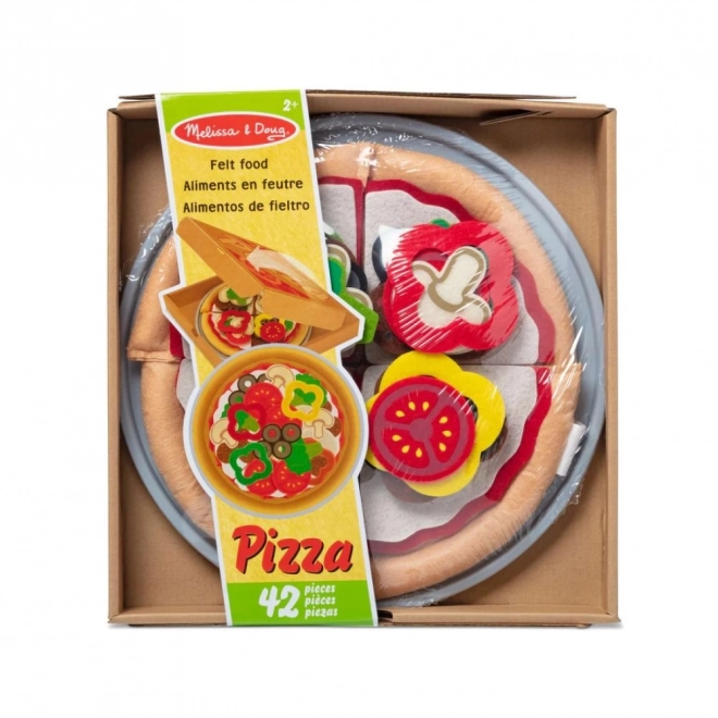 Pizza din fetru Melissa and Doug