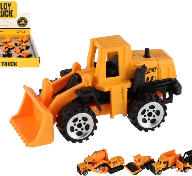 Mini mașini de construcție metal/plastic 7 cm mod liber mix tipuri
