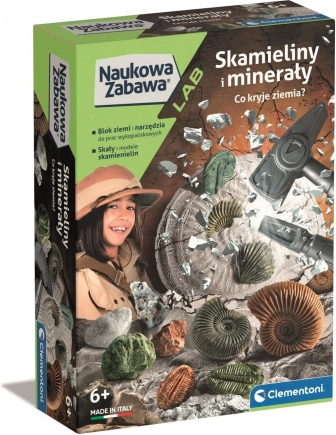 set științific fosile și minerale