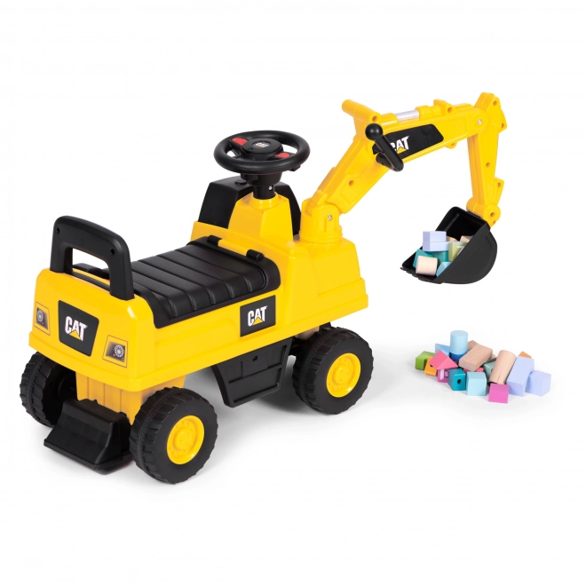 Buldozer copii cu volan interactiv și sunete - CAT