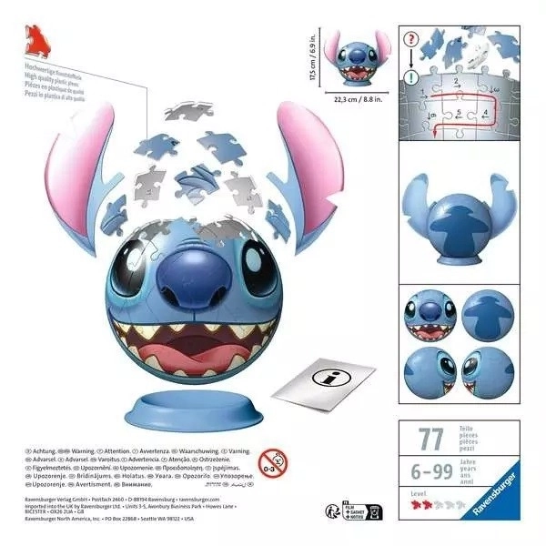 Puzzle 3D minge Disney: Stitch