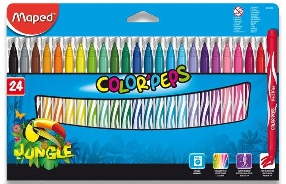 Set de carioci Fixy Color'Peps Jungle 24 buc