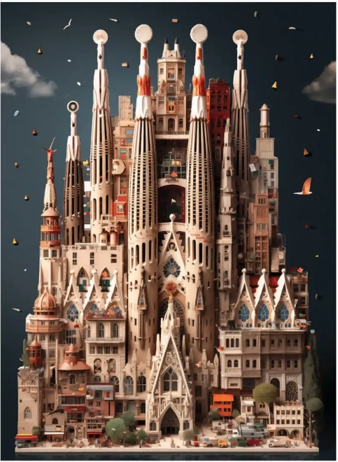 Puzzle 1000 piese Sagrada Familia de la Anatolian