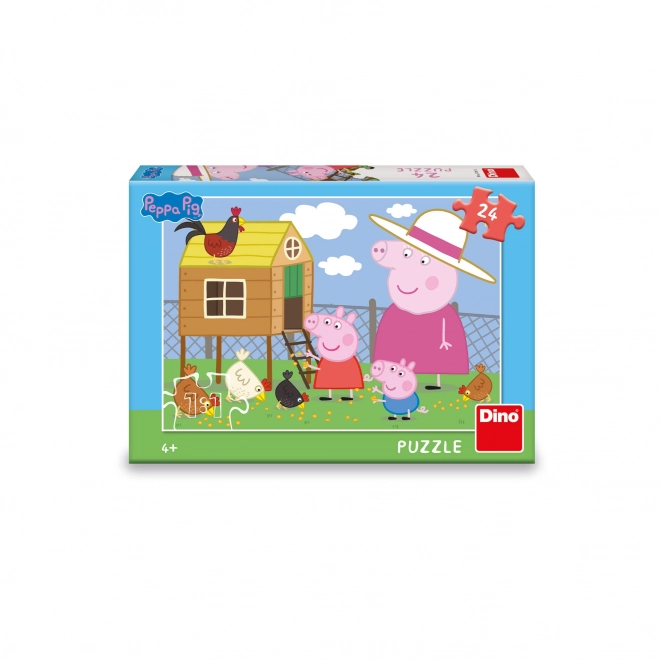 Puzzle dino Peppa Pig 24 piese