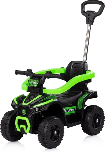 Trotinetă fără pedale cu tijă de ghidare ATV verde CHIPOLINO
