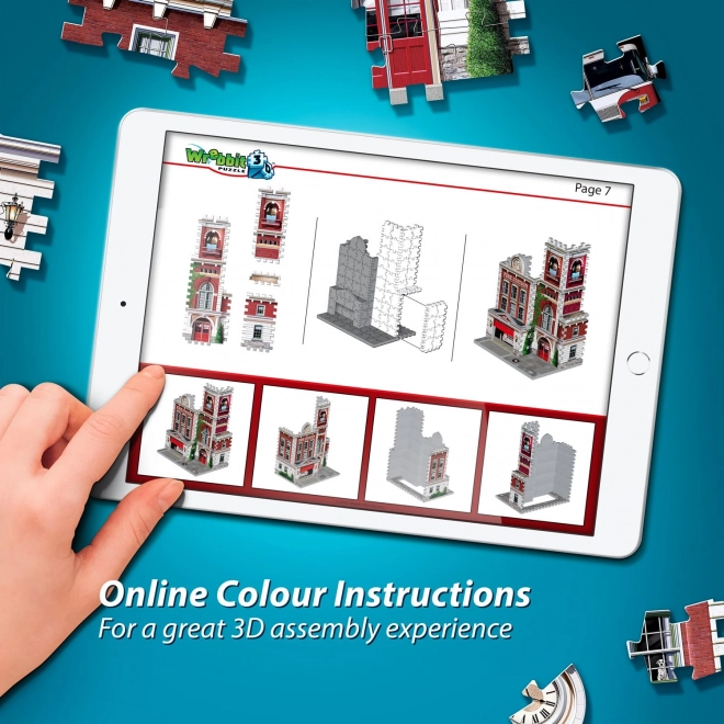 Puzzle 3D stație de pompieri Urbania de la Wrebbit