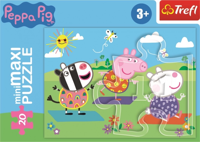 Puzzle Peppa Pig: Exercițiu 20 piese