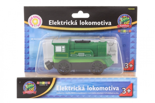 Locomotivă electrică verde Maxim