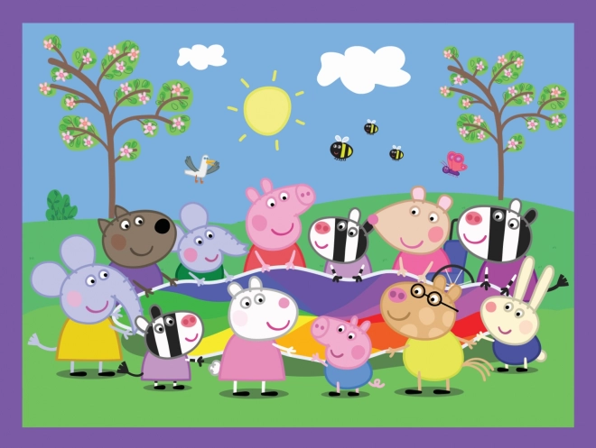 Puzzle și Memory 2 în 1 Peppa Pig - Momente Vesele