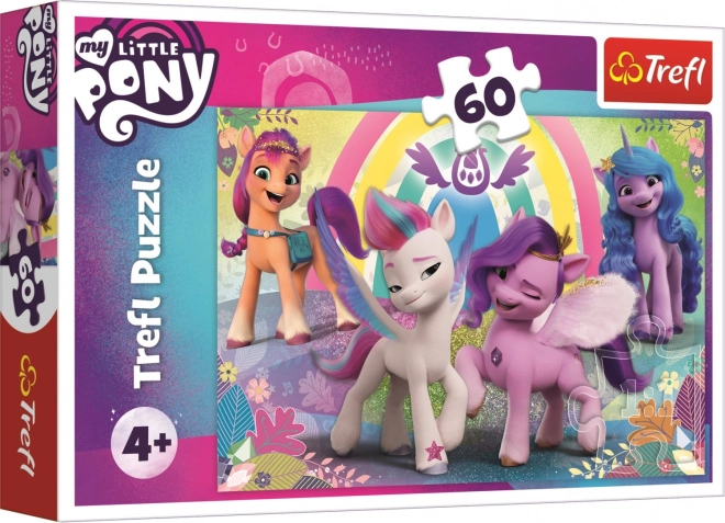 Puzzle Trefl My Little Pony: ponei drăguți 60 piese