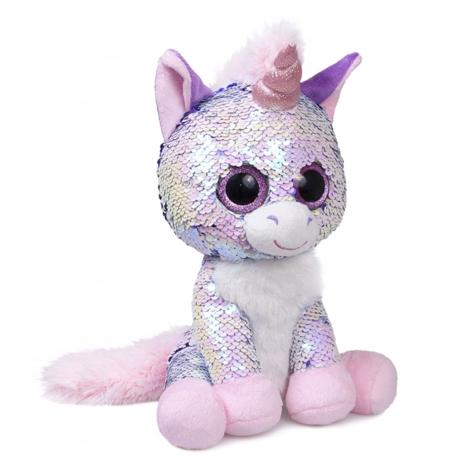 Unicorn din pluș cu paiete 26 cm