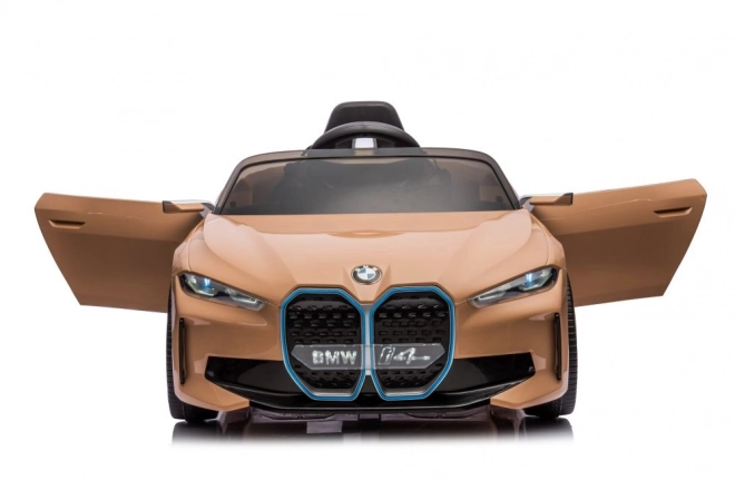 Mașină cu acumulator BMW I4 auriu 4x4