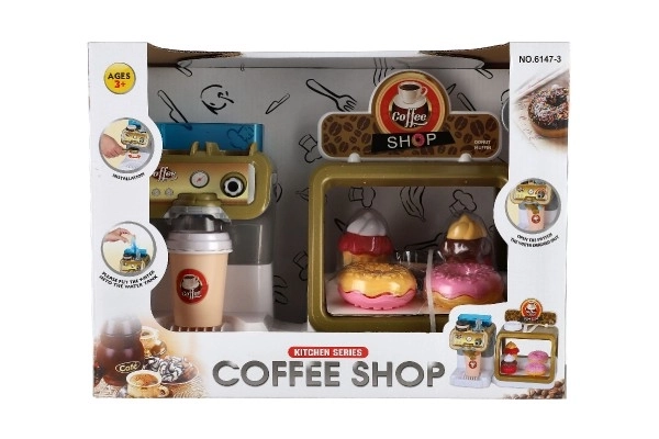 Jucărie pentru copii Cafenea cu espresso și prăjituri