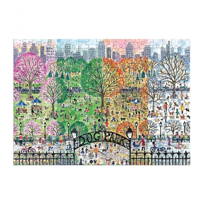 Puzzle de lemn Parc canin 4 anotimpuri 250 piese